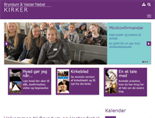 Tablet Screenshot of bryndumkirke.dk